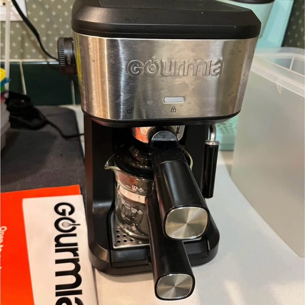 Black and Silver Coffee Maker
